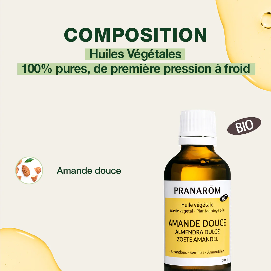 Huile Végétale d'Amande douce - Bio - Image 4