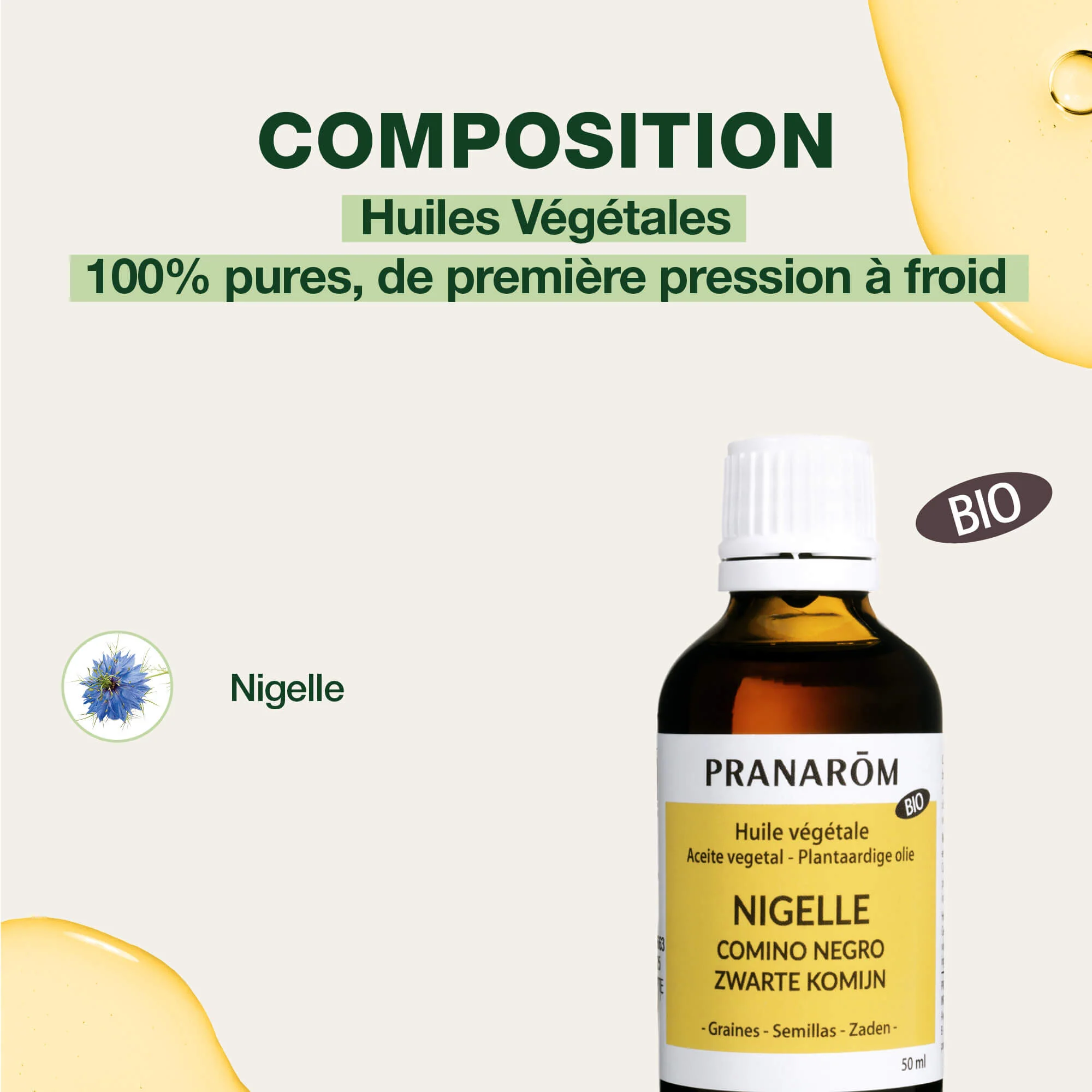 Huile Végétale de Nigelle - Bio - Image 3