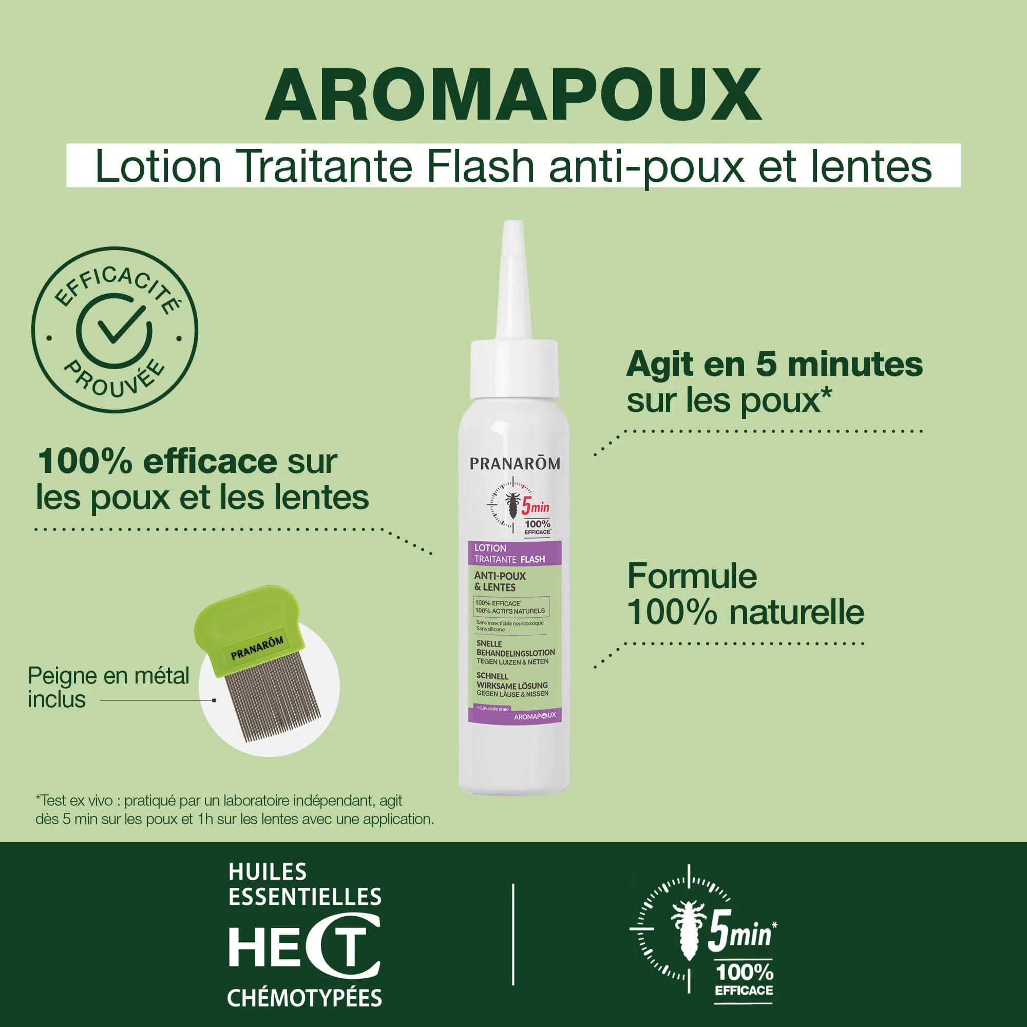 Lotion traitante FLASH anti-poux et lentes - Image 2