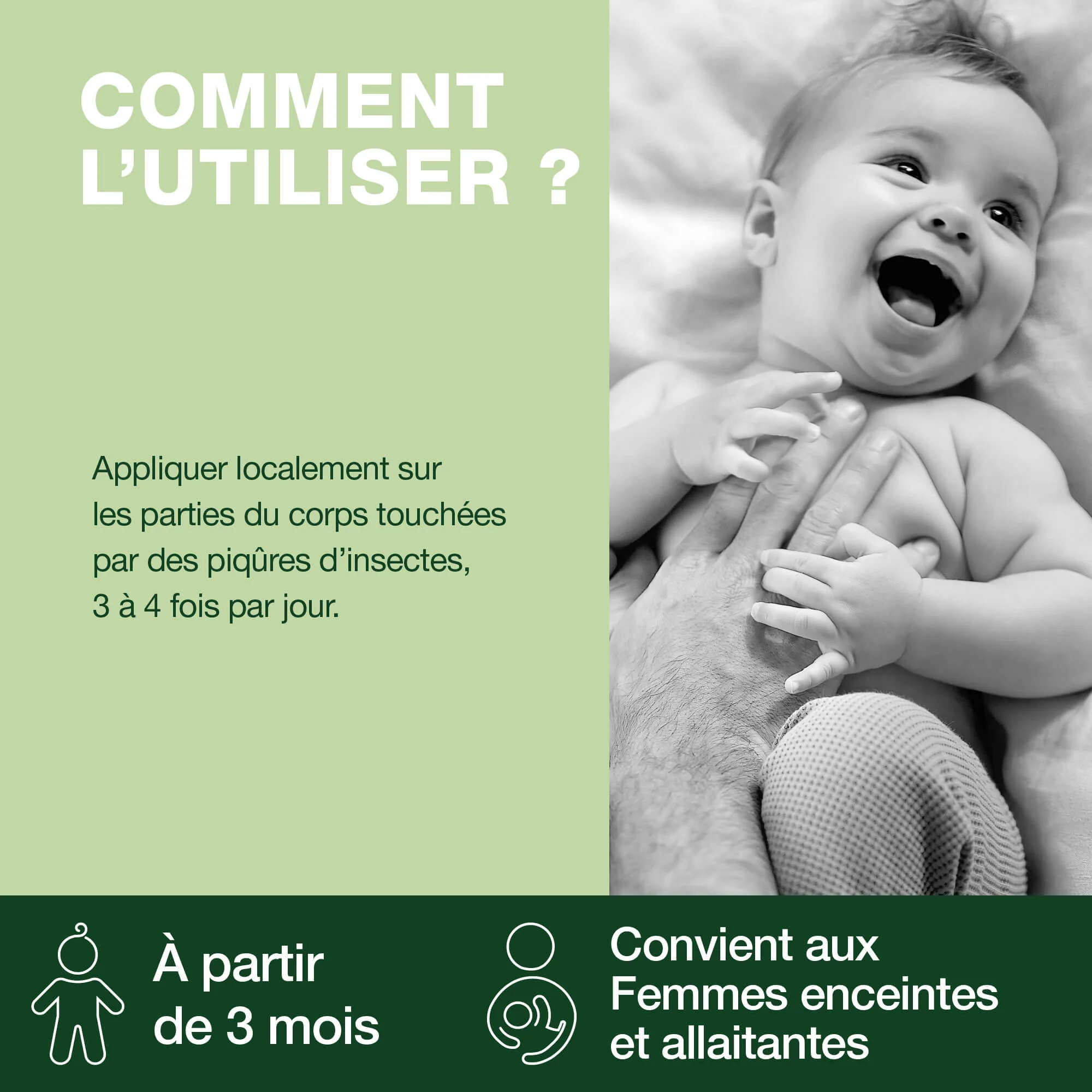 Roller après-piqûres bébé - Bio - Image 3