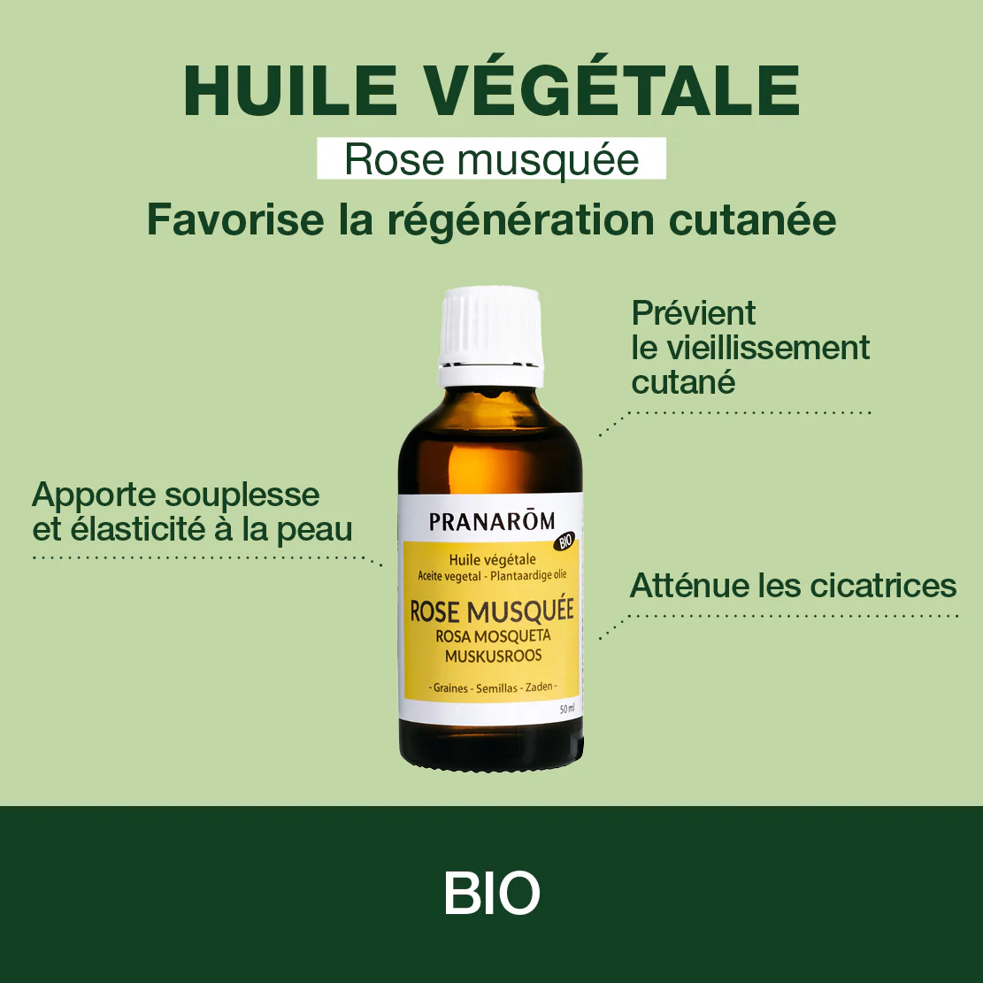 Huile Végétale de Rose musquée - Bio - Image 2